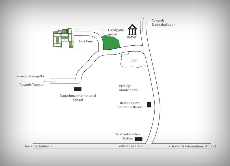 Prestige Garden Bay location map