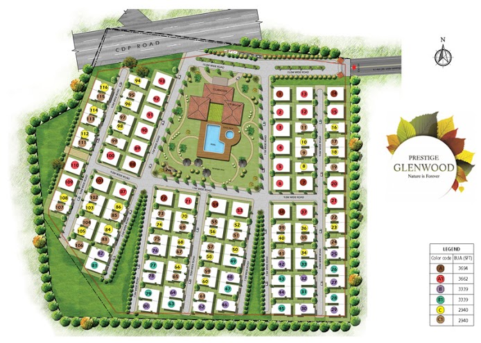 Prestige Glenwood master plan