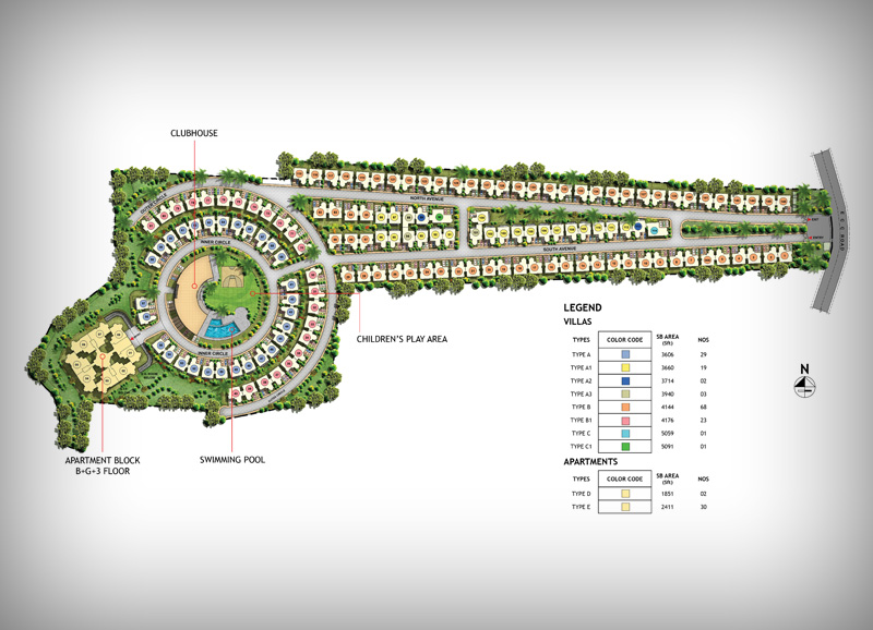 Prestige Silver Oak master plan