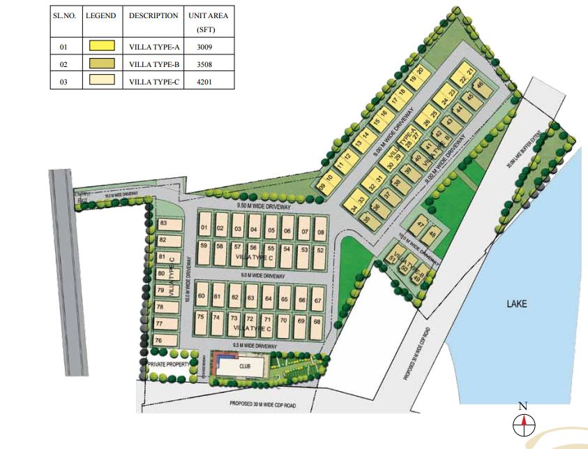 Residential Independant Villa Sarjapur road master plan