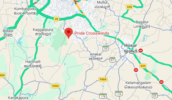 Pride Crosswinds Phase II location map