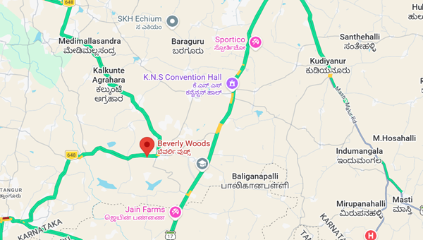 Prime Beverly Woods location map