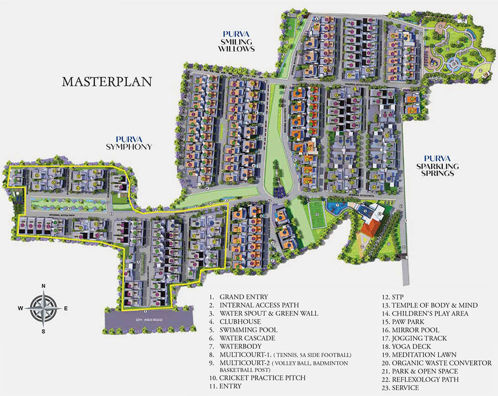 Puravankara Symphony master plan