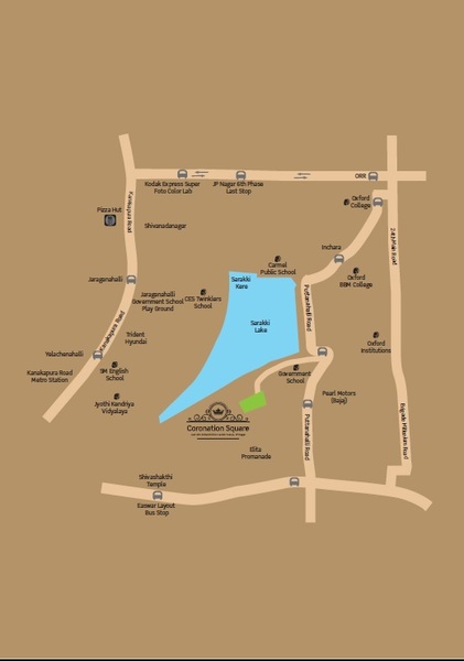 Purva Coronation Square location map