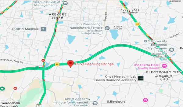 Purva Sparkling Springs location map