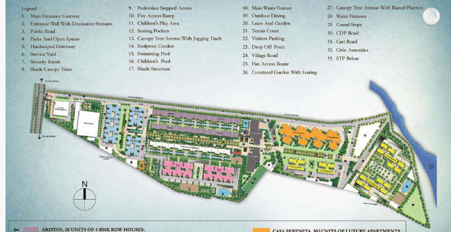 Row house villa city Hebbal Ring Road master plan