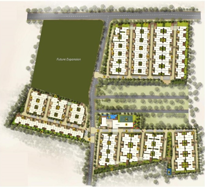 Row Villas Kanakapura road master plan