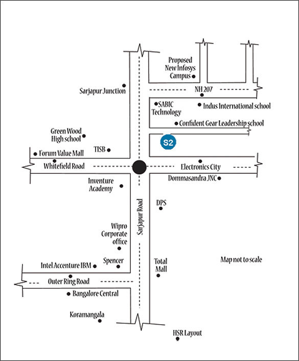 S2 Homes Avenues Villa Plot location map