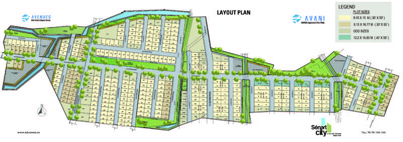 S2 Homes Avenues Villa Plot master plan