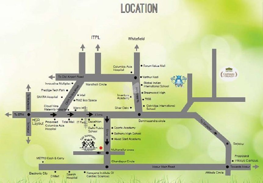 Saiven The Hamptons location map