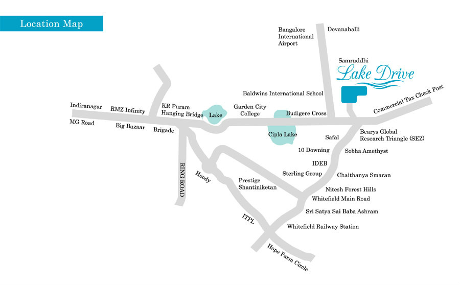 Samruddhi Lake Drive location map