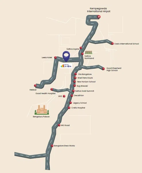 Sattva La Vita location map