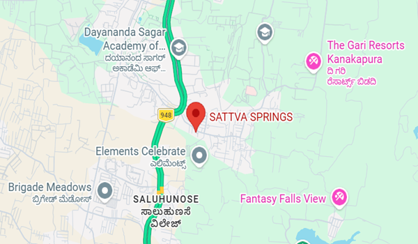 Sattva Springs location map