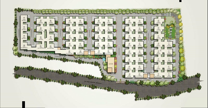 Serene Woods Luxury Villas Hennur Road master plan