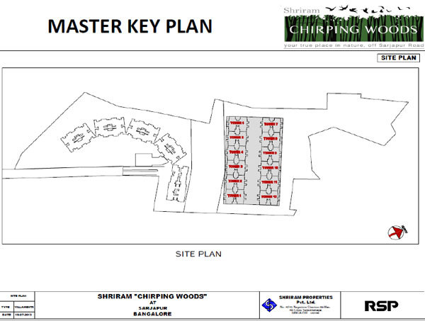 Shriram Chirping Woods master plan