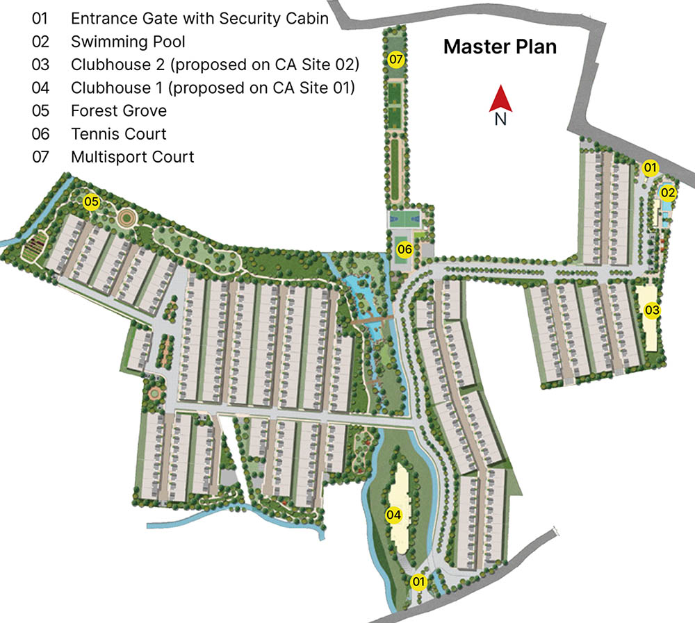 Sobha Crystal Meadows master plan