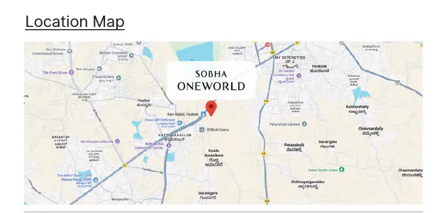 Sobha One World location map