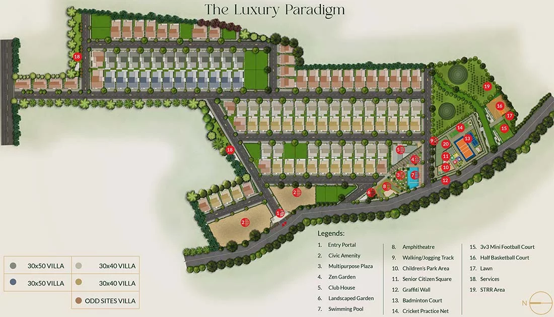 Sowparnika Life on the Green master plan