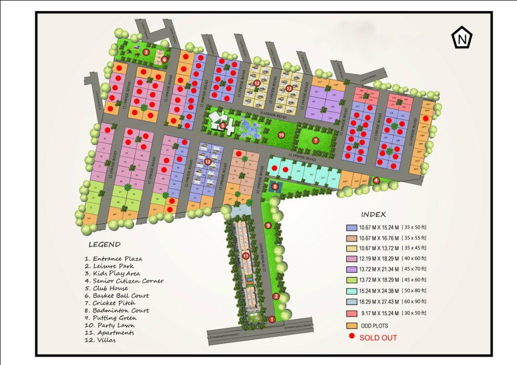Stone View integrated residential community Villa Yelahanka master plan