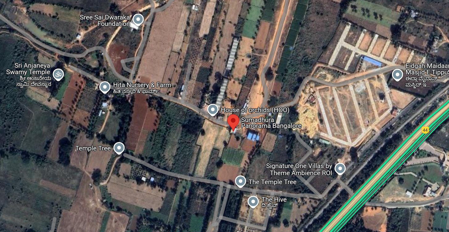 Sumadhura Panorama Plots location map