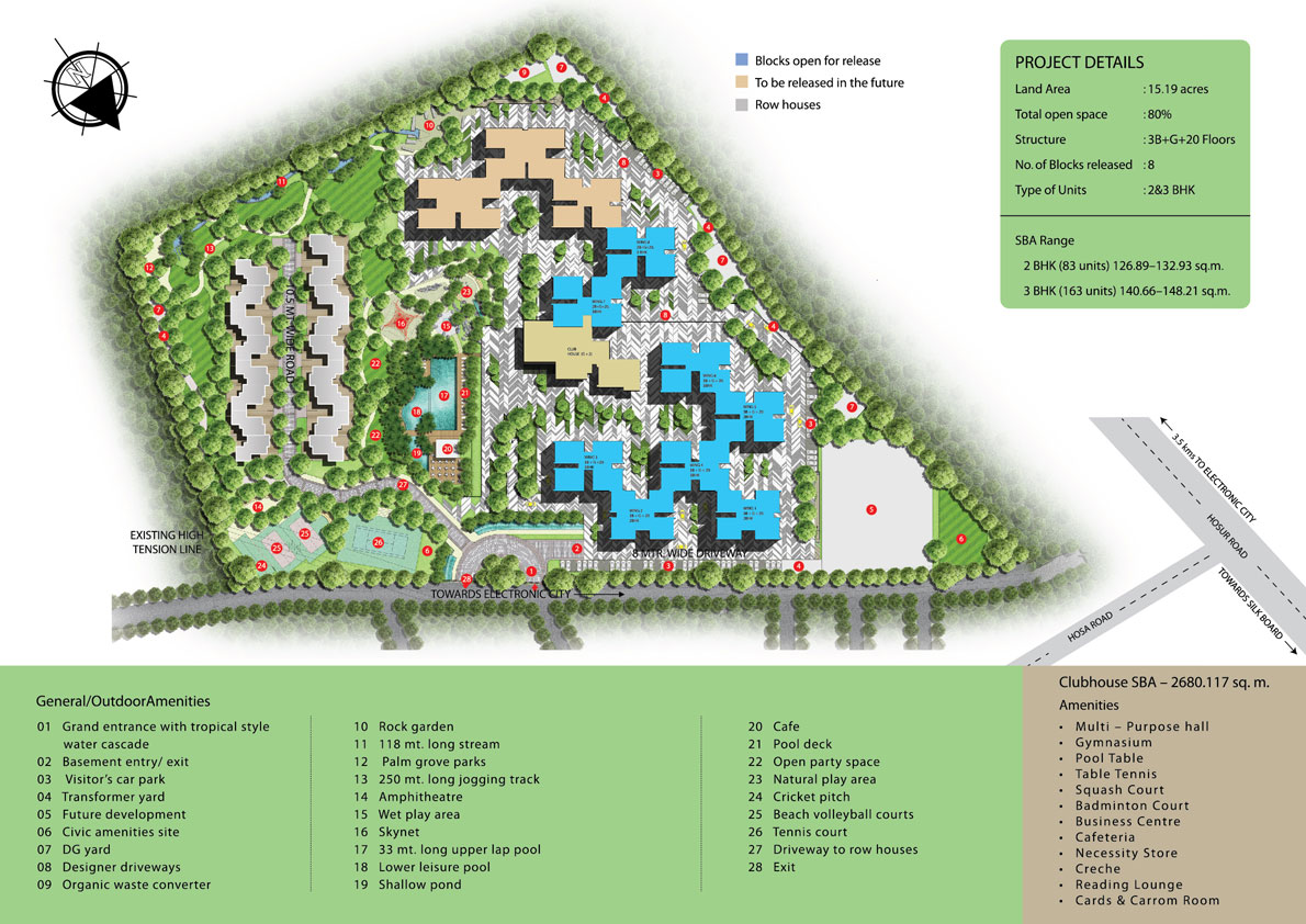 Super Luxury Villa Hosa Road master plan