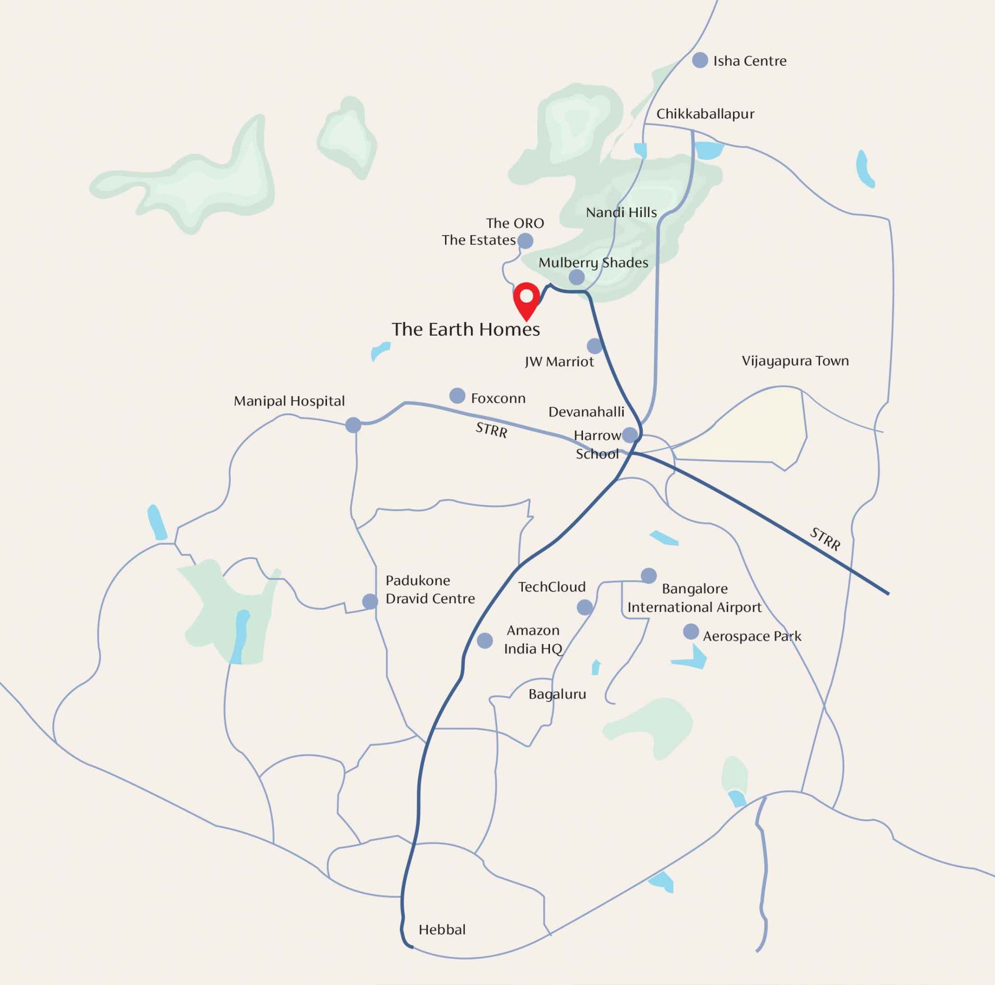 Svam The Earth Homes location map
