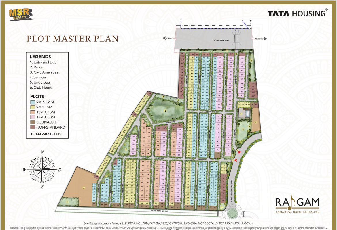 Tata Raagam Plots master plan