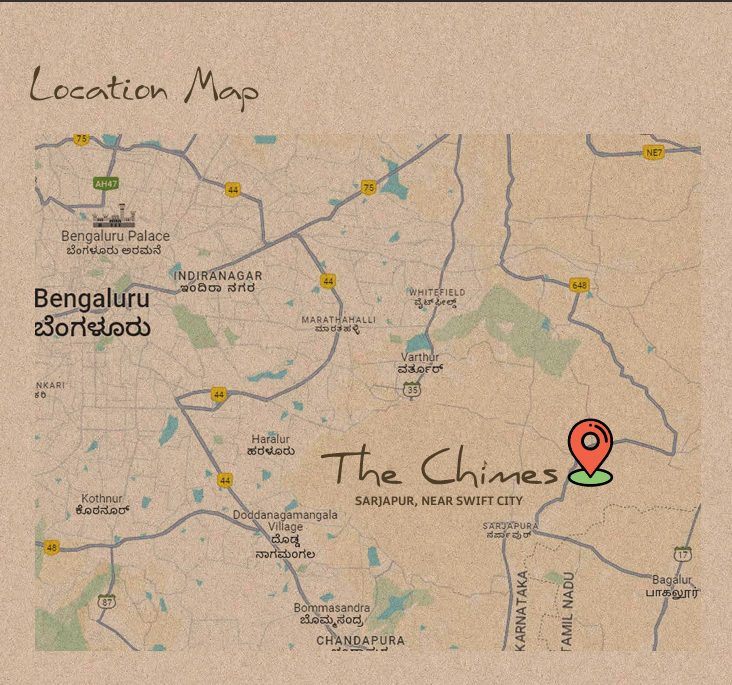The Chimes by Raise Infra location map