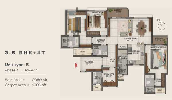 Nambiar Bannerghatta Villas Floor Plan