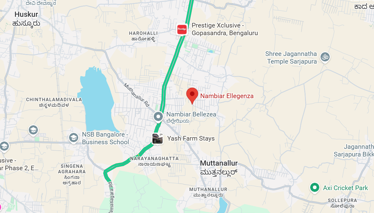 Nambiar Ellegenza Phase 2 Location