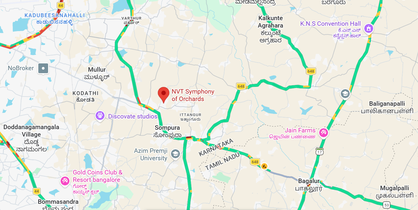 NVT Symphony of Orchards  Location