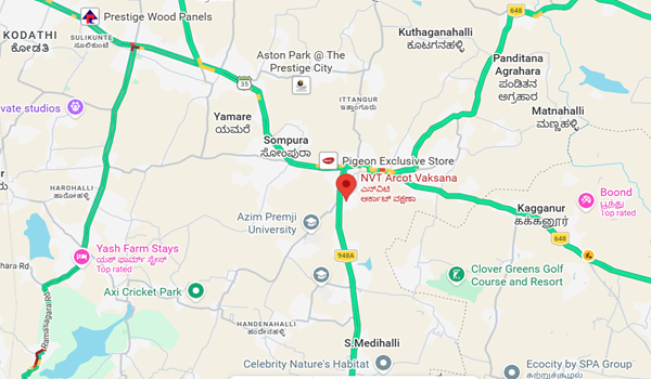 ‘NVT Arcot Vaksana Location Map