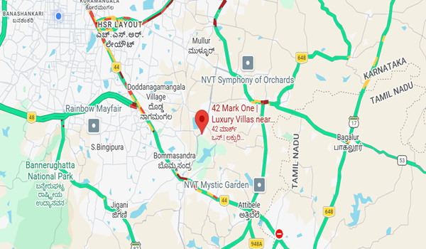 42 Mark One Villas Location