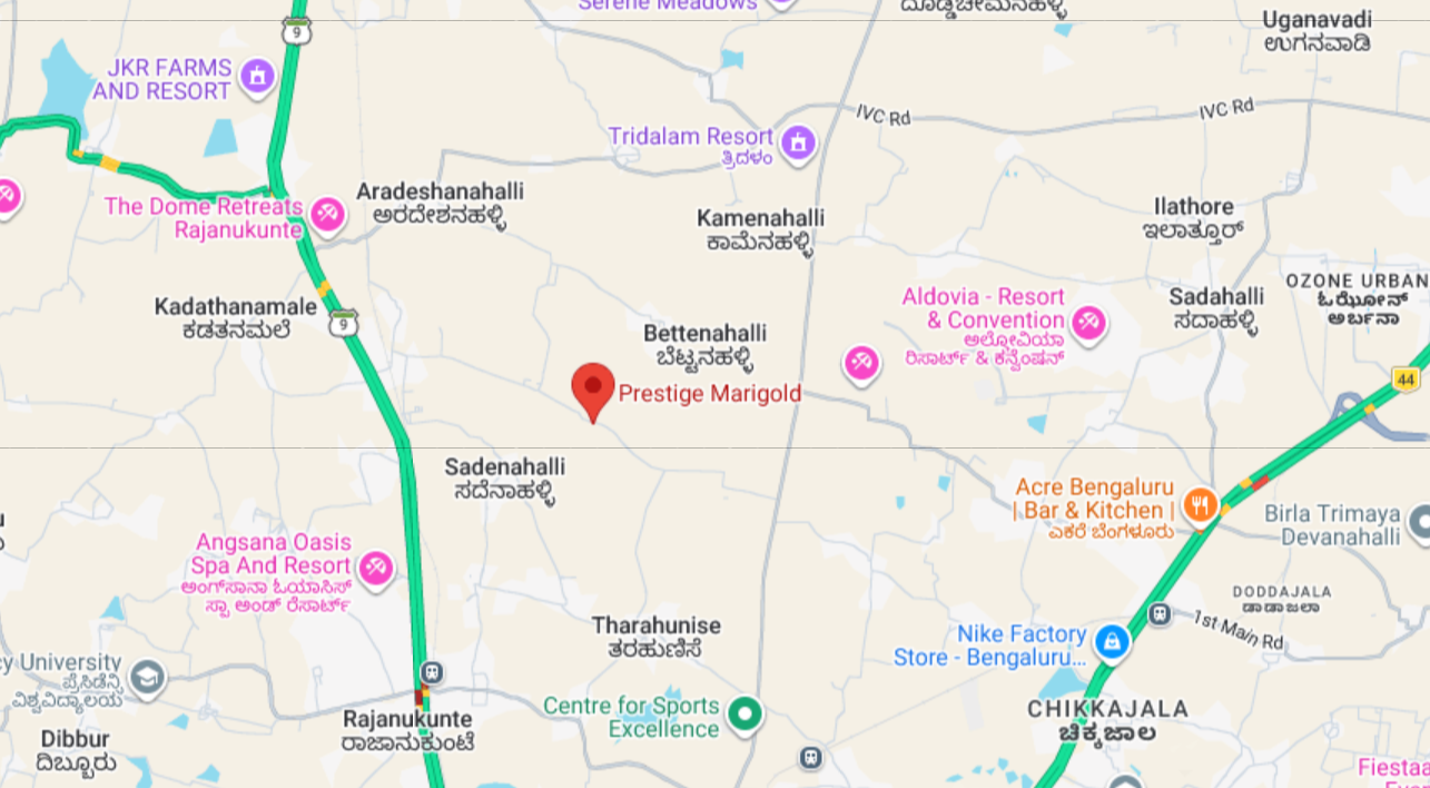 Prestige Marigold  of Location Map
