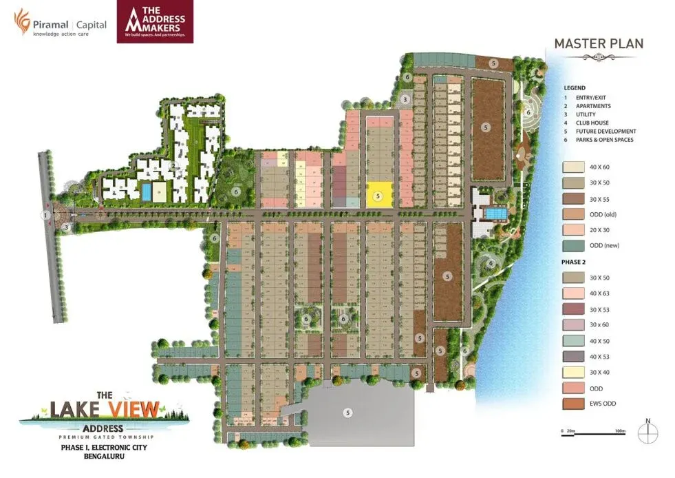 master plan of Address Makers Villa Plots